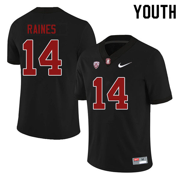 Youth #14 Jayson Raines Stanford Cardinal College Football Jerseys Sale-Black - Click Image to Close